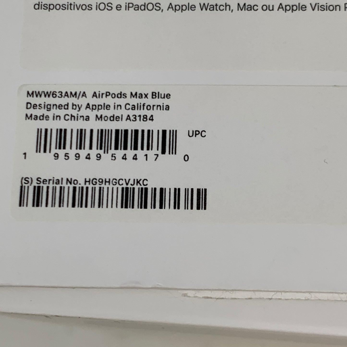 Apple AirPods Max USB-C Wireless Over-Ear Headphones Blue MWW63AM/A