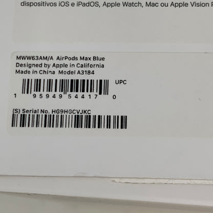 Apple AirPods Max USB-C Wireless Over-Ear Headphones Blue MWW63AM/A