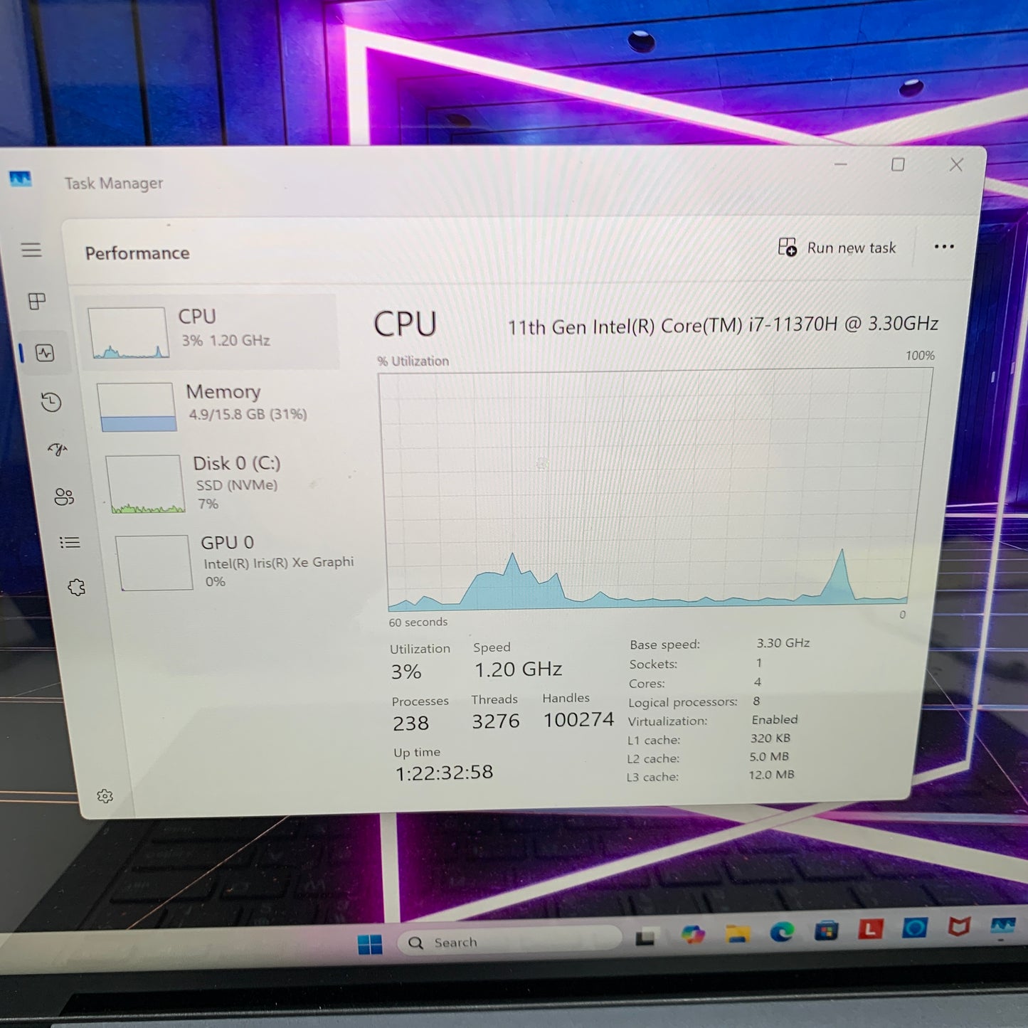 Lenovo IdeaPad Slim 7 Pro 14IHU5 14" I7-11370H 3.3GHz 16GB RAM 1TB SSD