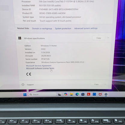 Lenovo IdeaPad Slim 7 Pro 14IHU5 14" I7-11370H 3.3GHz 16GB RAM 1TB SSD