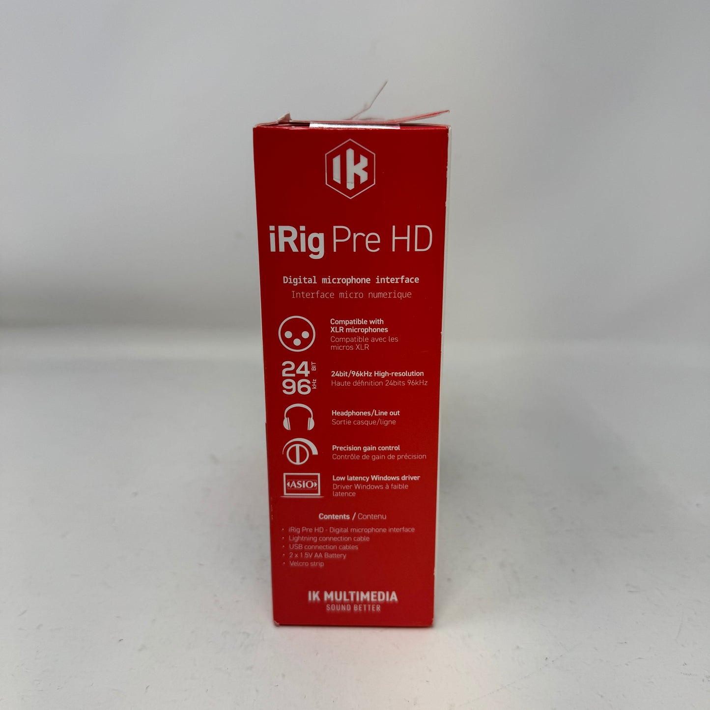 New IK Multimedia iRig Pre HD Digital XLR Mic Interface 