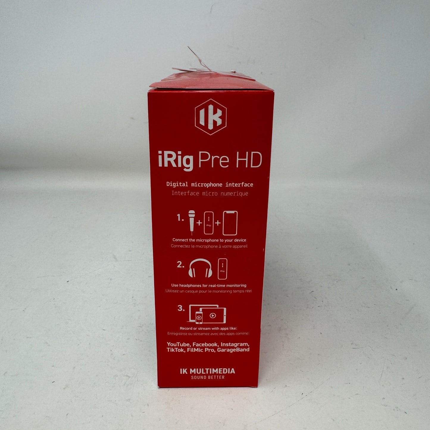 New IK Multimedia iRig Pre HD Digital XLR Mic Interface 