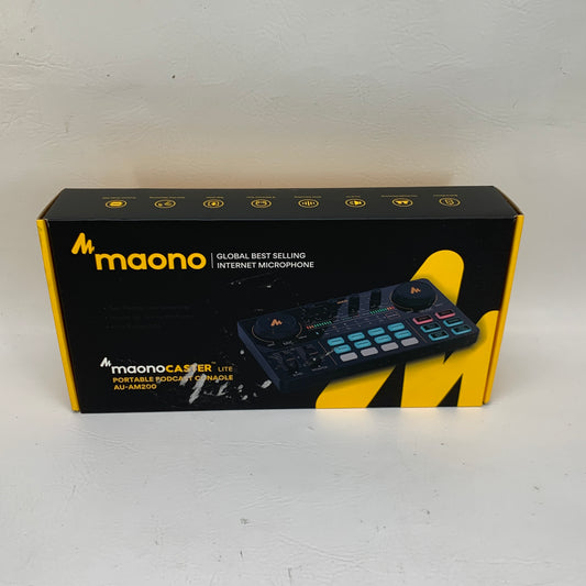 New Maono Maonocaster Lite All-In-One Podcast Production Stud AU-AM200