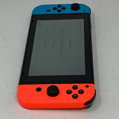 Nintendo Switch v2 Console Gaming System HAC-001(-01)  Red/Blue
