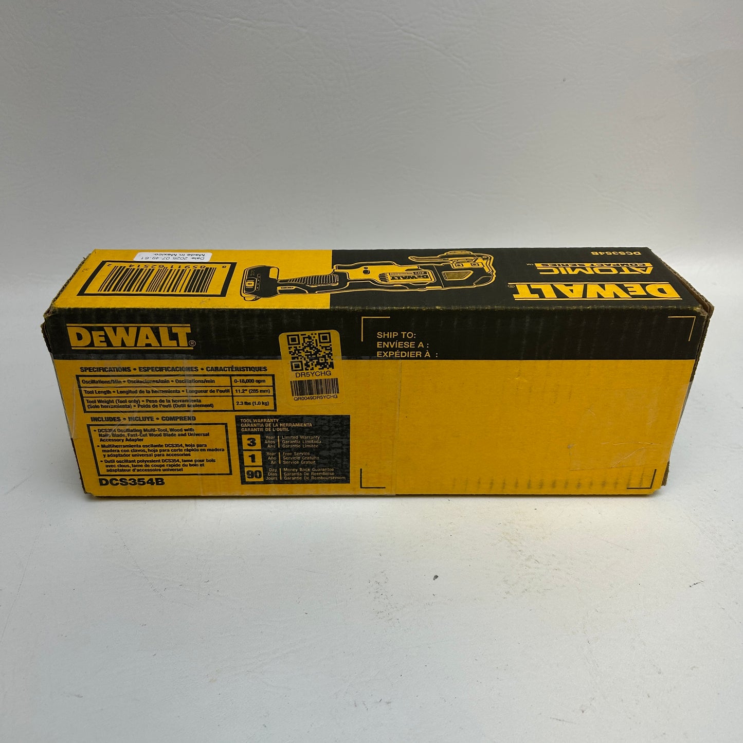 New DeWalt DCS354B 20V MAX ATOMIC Brushless Oscillating Multi-Tool