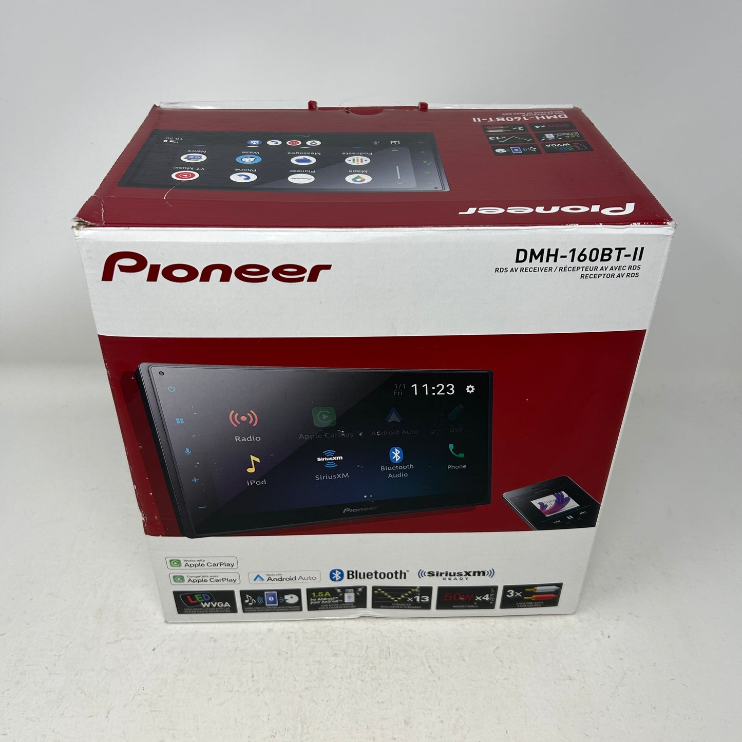 New Pioneer DMH-160BT 6.8" Touchscreen Apple CarPlay Android Auto Bluetooth