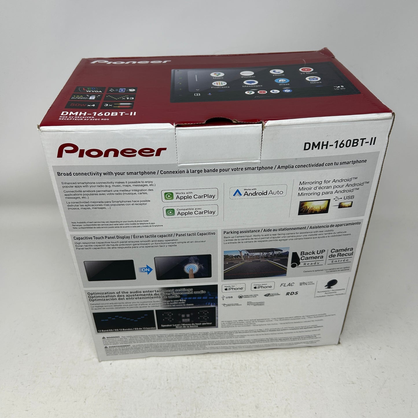 New Pioneer DMH-160BT 6.8" Touchscreen Apple CarPlay Android Auto Bluetooth