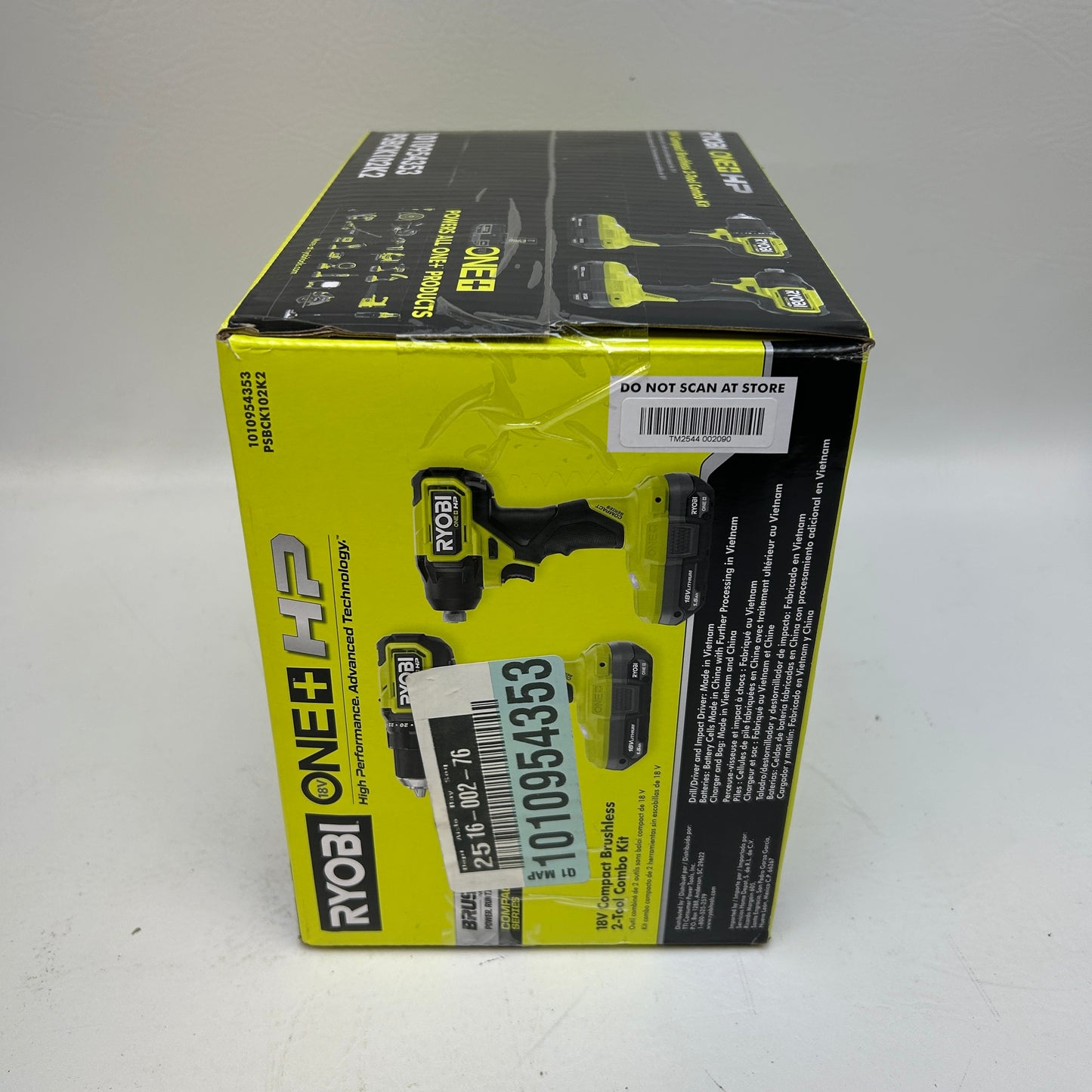 New Ryobi PSBCK102K2 18V ONE+ Compact Brushless 2-Tool Set