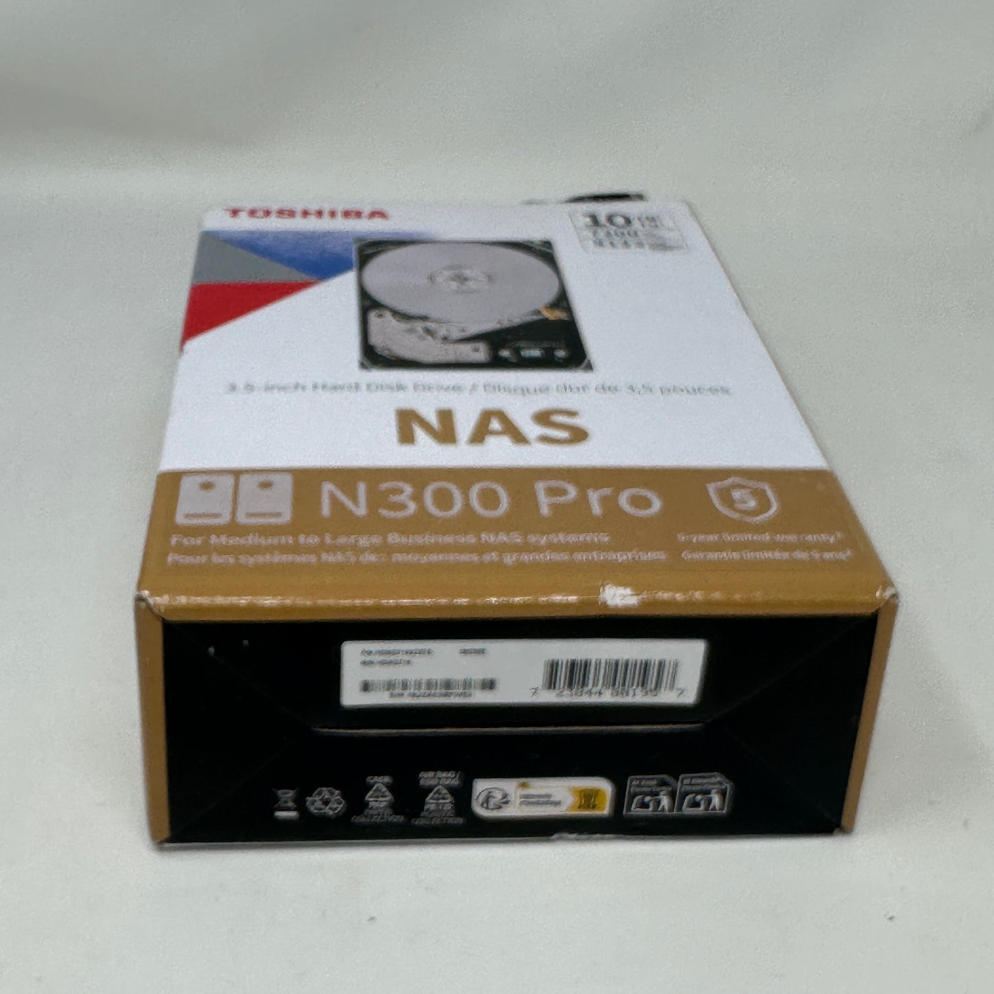 New Toshiba 3.5" N300 Pro 10TB SATA III 6Gbps HDD HDWG71AXZSTB