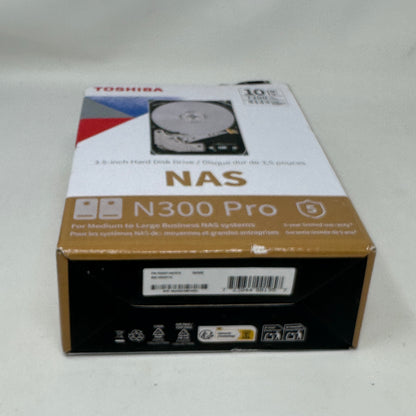New Toshiba 3.5" N300 Pro 10TB SATA III 6Gbps HDD HDWG71AXZSTB