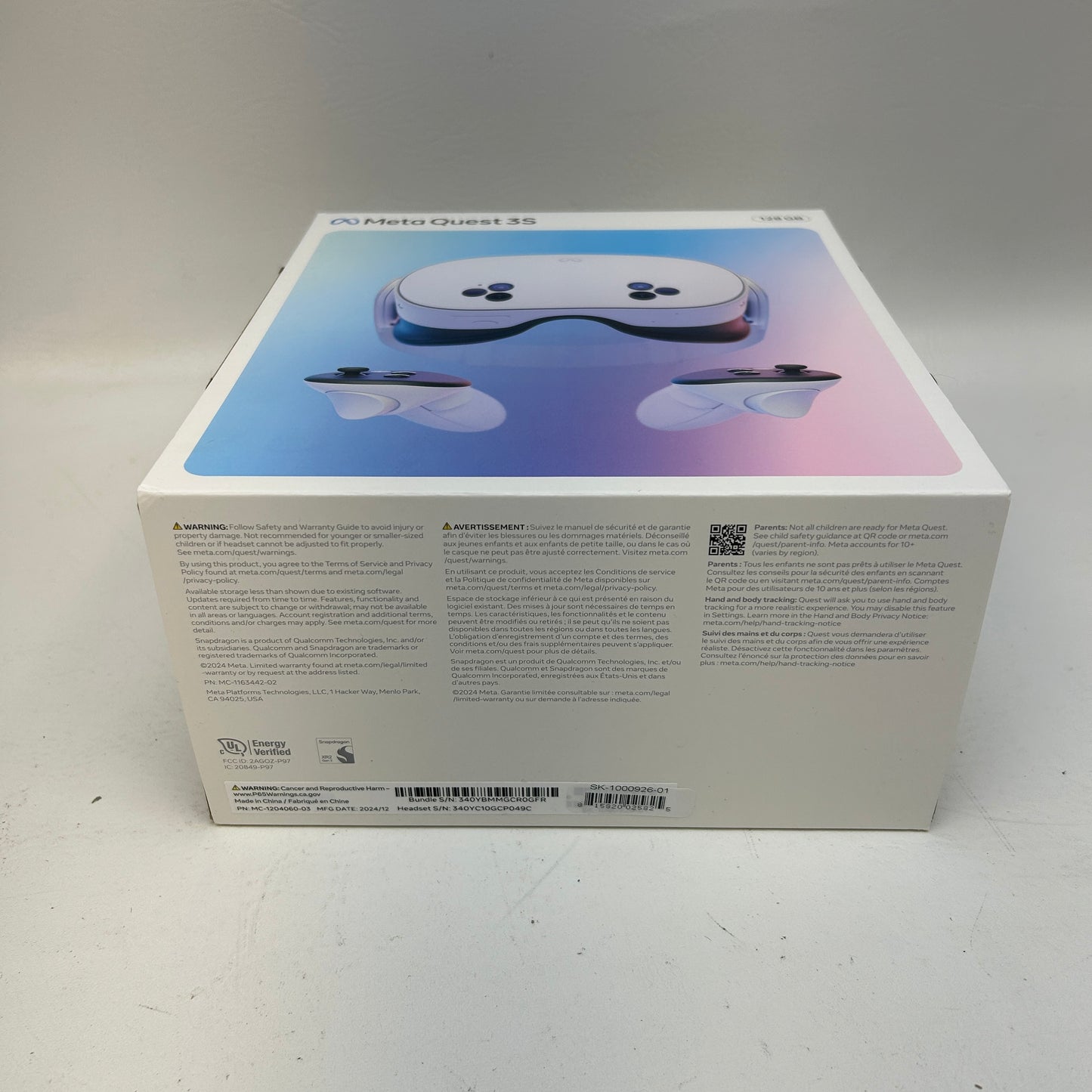 New Meta Quest 3S 128GB Standalone All-in-One VR Headset P97