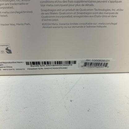 New Meta Quest 3S 128GB Standalone All-in-One VR Headset P97