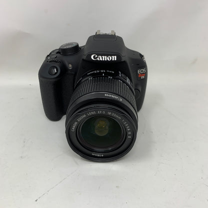 Canon EOS Rebel T5 18.0 MP Digital DSLR Camera Black w/ Lens