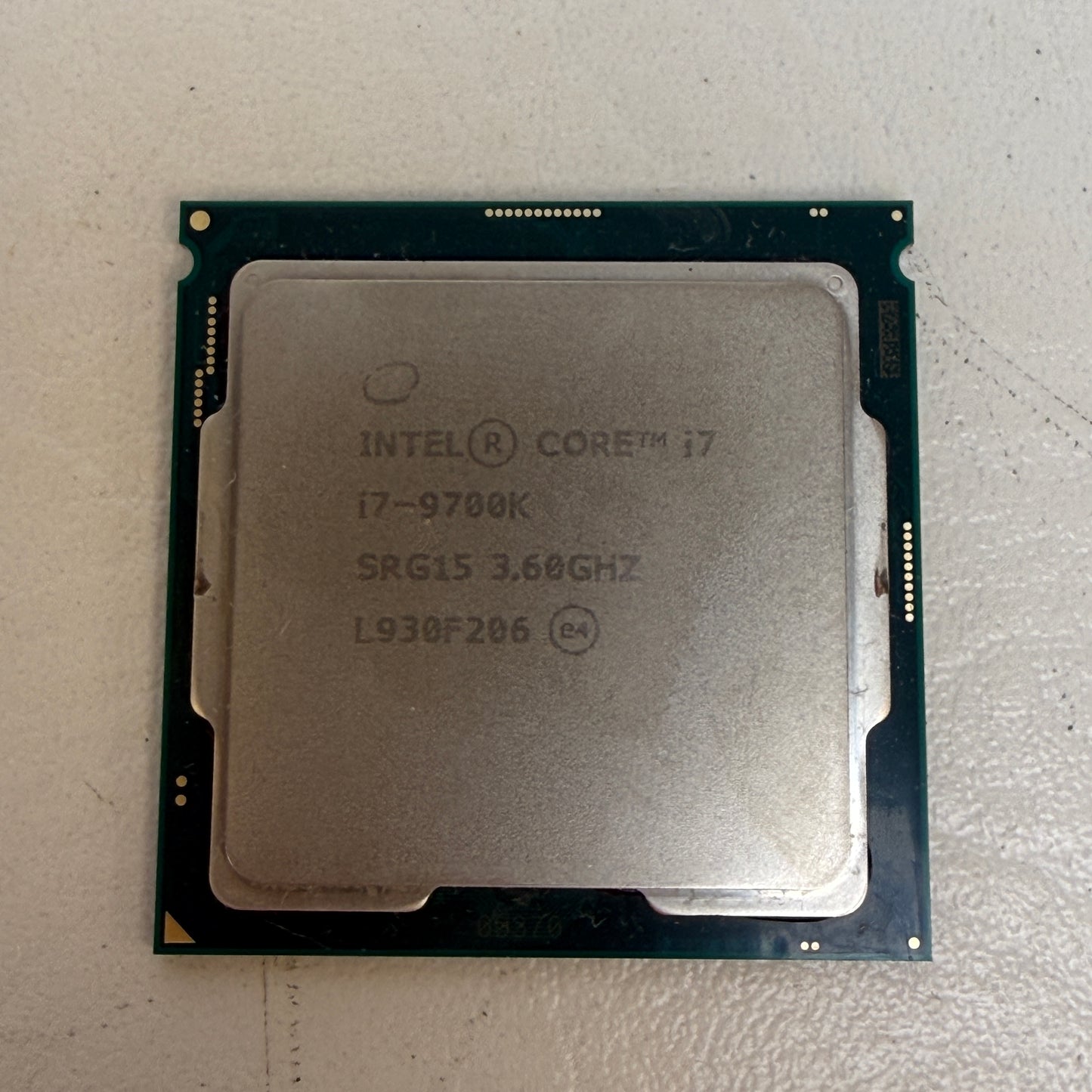 Intel Core i7-9700K 3.60GHz 8 Core SRG15 8 Thread LGA 1151 Processor