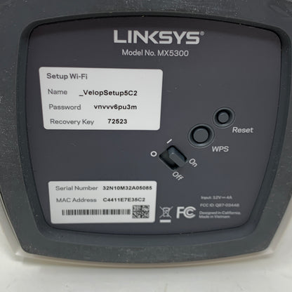 Linksys Velop MX5300 AX5300 Tri-Band WiFi 6 Whole Home Mesh Router