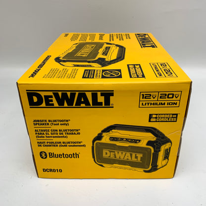 New DeWALT DCR010 12V 20V MAX Jobsite Bluetooth Speaker