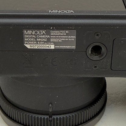 Minolta ProShot MN26Z 20MP Bridge Camera 26x Optical Zoom 1080p HD