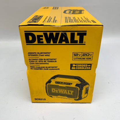 New DeWALT DCR010 12V 20V MAX Jobsite Bluetooth Speaker
