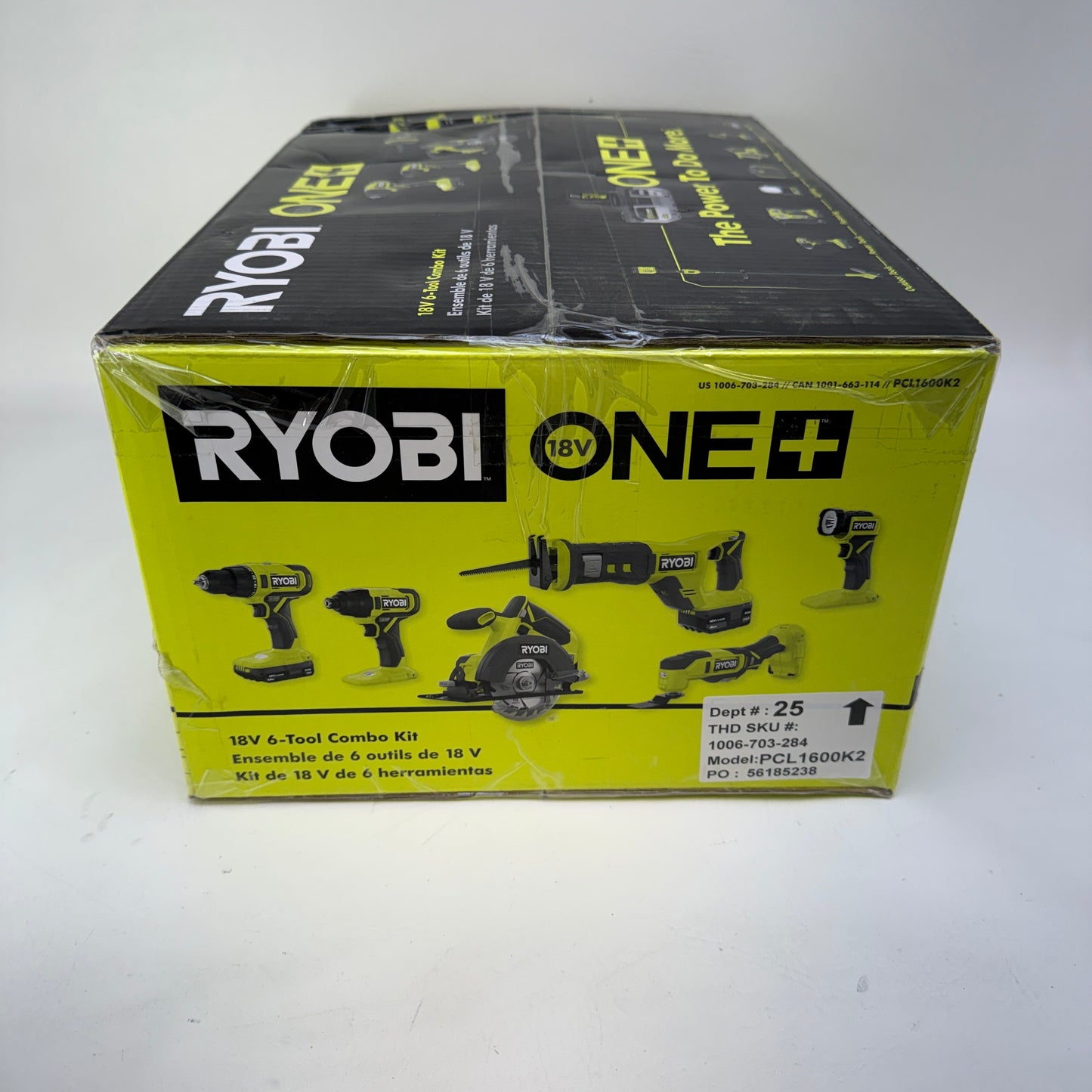 New Ryobi PCL1600K2 18V ONE+ Cordless 6-Tool Kit w/ 2 Batteries & Charger