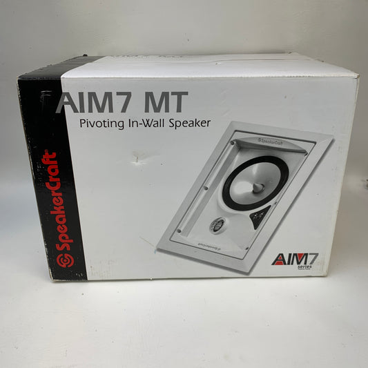 New SpeakerCraft AIM7 MT One One in-Wall Speaker System White ASM81710