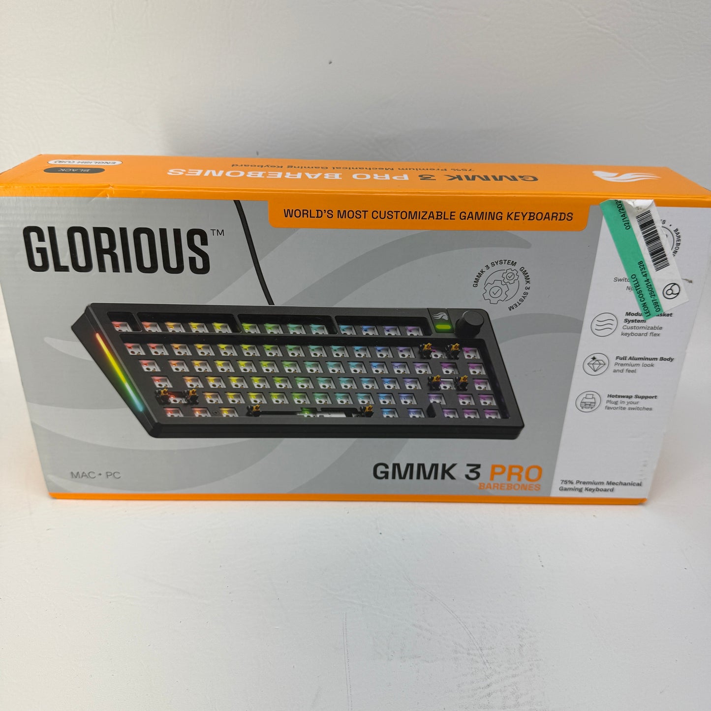 Glorious GMMK 3 Pro Wired Mechanical Linear Switch Gaming Keyboard