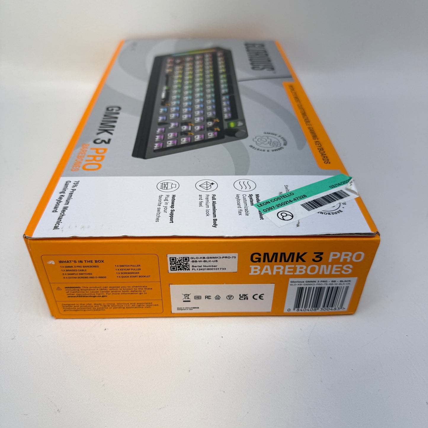 Glorious GMMK 3 Pro Wired Mechanical Linear Switch Gaming Keyboard