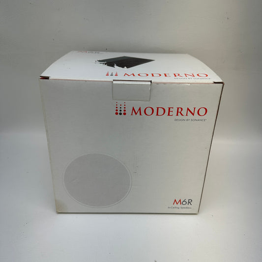 Moderno M6R In-Ceiling Speakers Pair Single Stereo Tech Mineral White