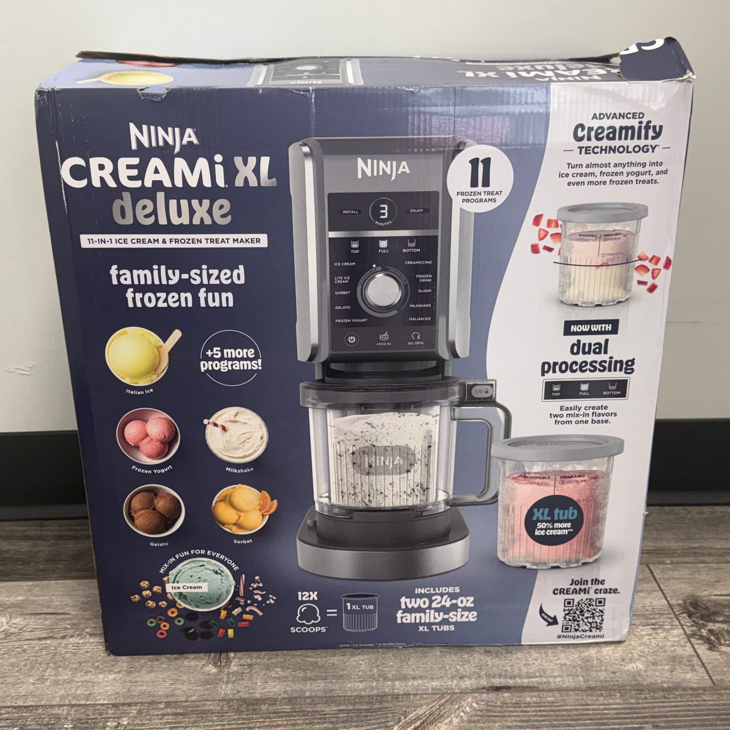 New Ninja CREAMi Deluxe XL 11-in-1 Ice Cream & Frozen Treat Maker NC501