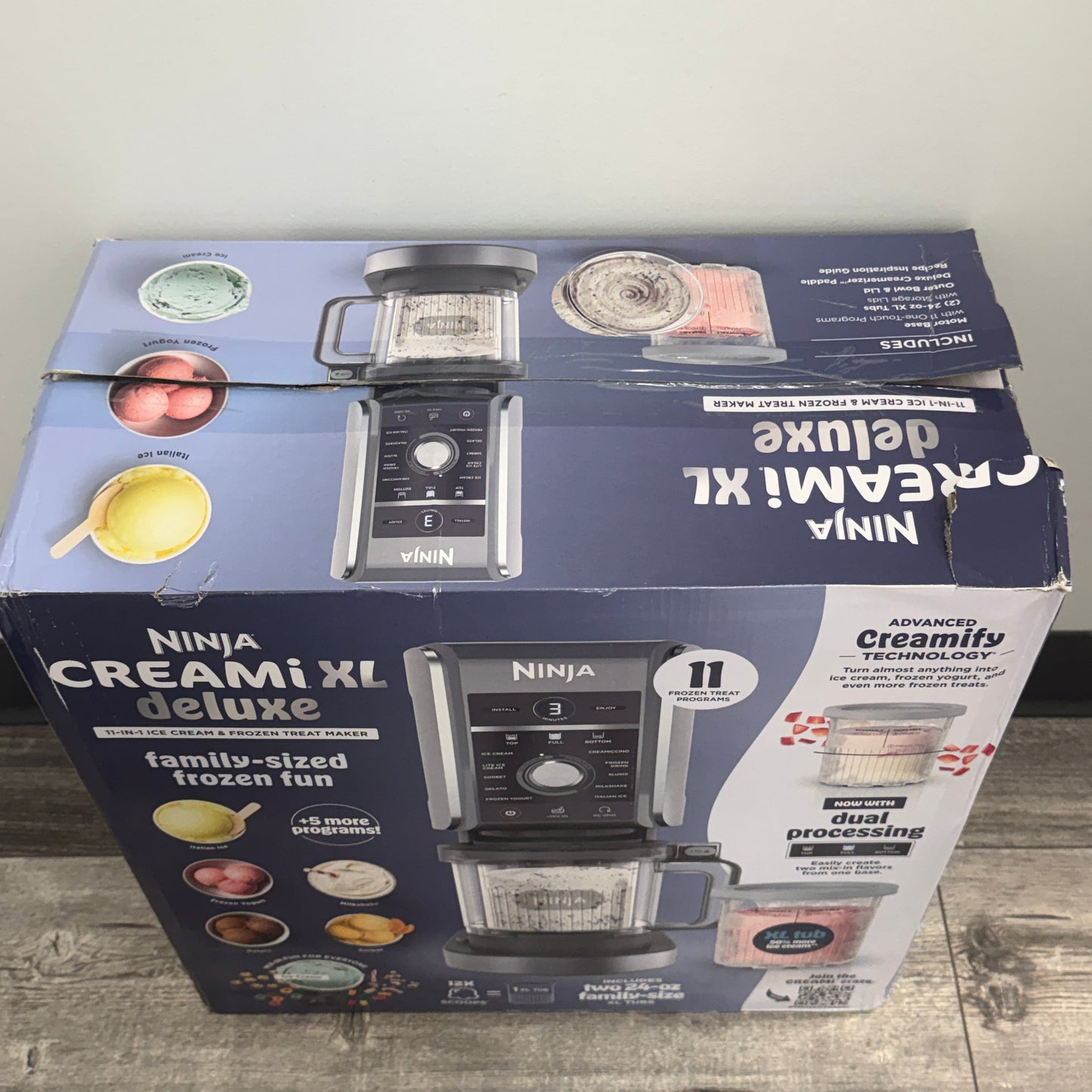 New Ninja CREAMi Deluxe XL 11-in-1 Ice Cream & Frozen Treat Maker NC501