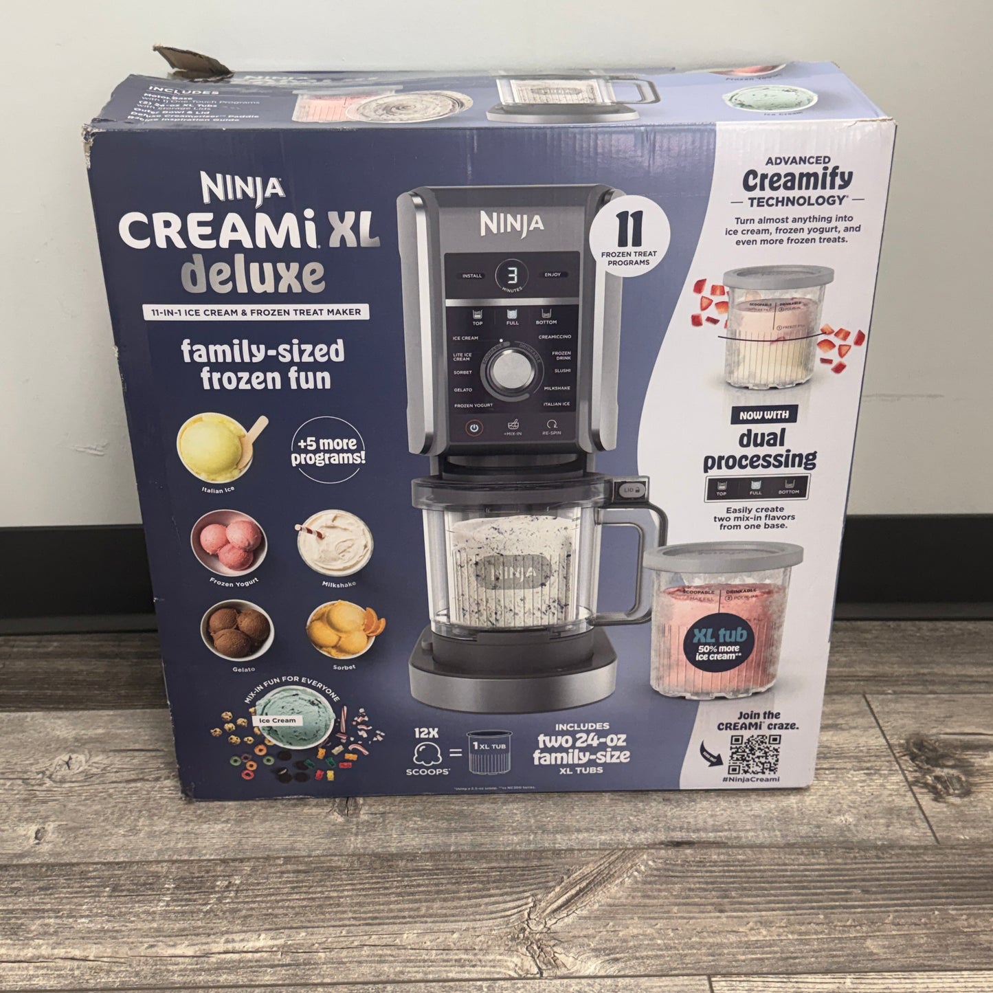 New Ninja CREAMi Deluxe XL 11-in-1 Ice Cream & Frozen Treat Maker NC501