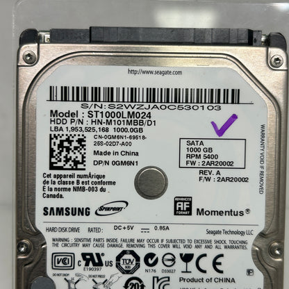 Samsung 2.5" Spinpoint M8 1TB SATA III 6Gbps HDD ST1000LM024