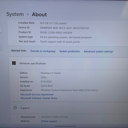 Asus ROG Ally 7" AMD Ryzen Z1 16GB RAM 512GB White RC71L-ALLY.Z1_512