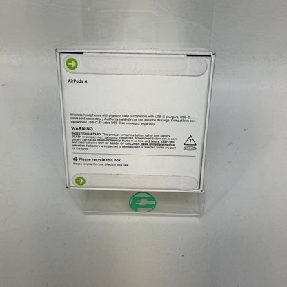 New Apple AirPods 4th Gen with Charging Case A3053 A3058 A3050 MXP63LL/A