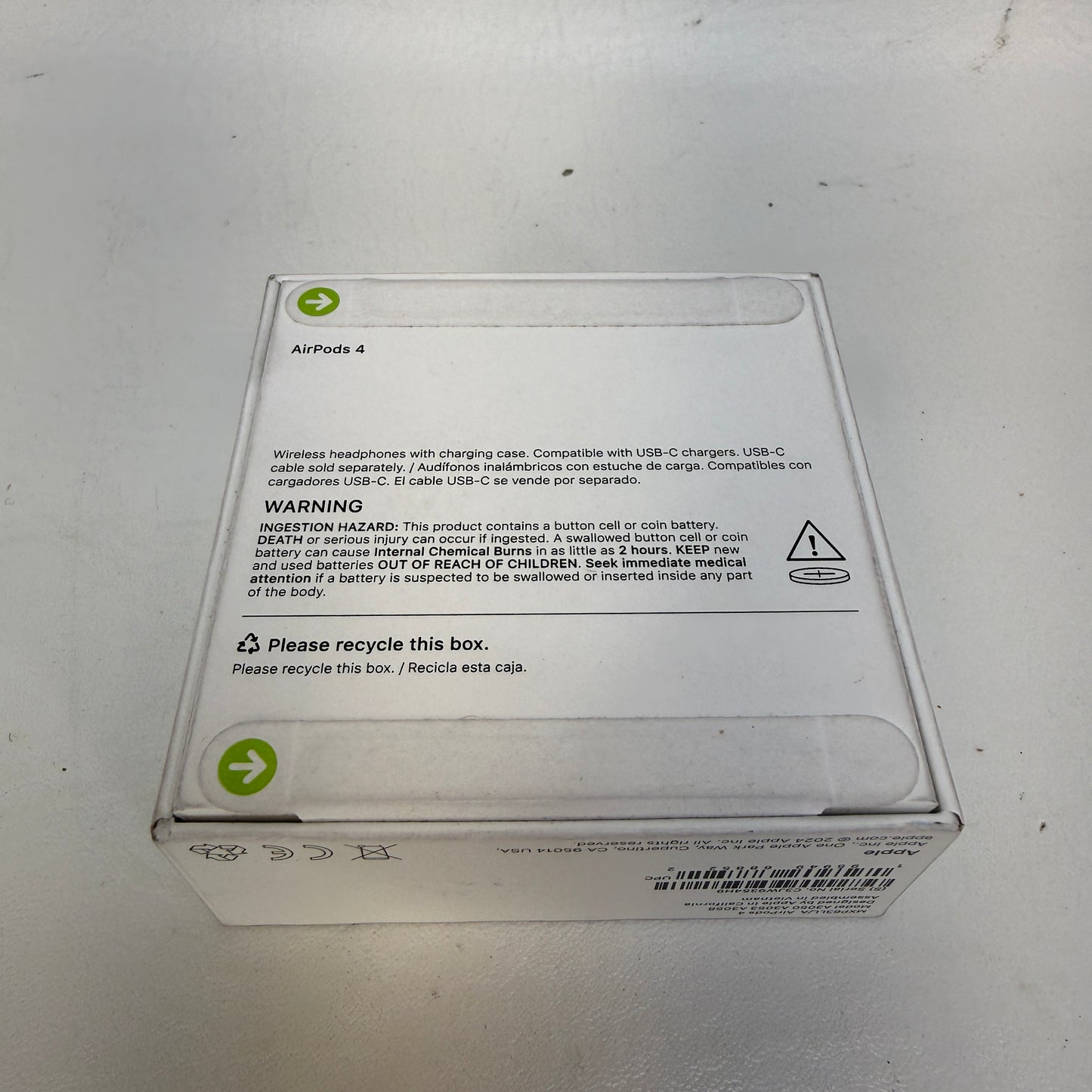 New Apple AirPods 4th Gen with Charging Case A3053 A3058 A3050 MXP63LL/A