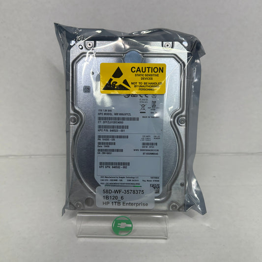 HP 3.5" MB1000JVYZL 1TB SAS 12Gbps HDD