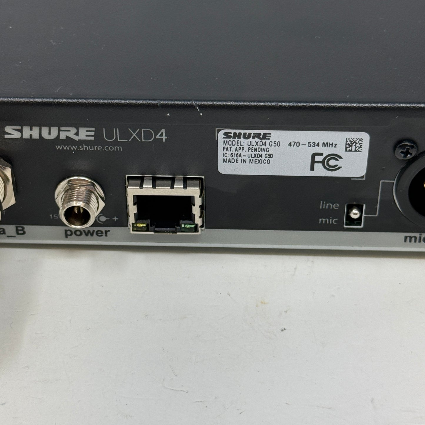Shure ULXD4 G50 Digital Wireless Microphone Receiver System