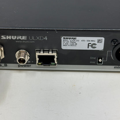Shure ULXD4 G50 Digital Wireless Microphone Receiver System