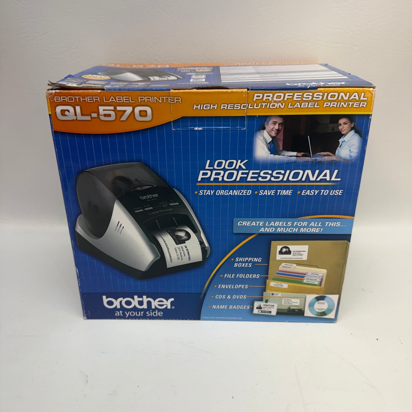 New Brother QL-570 Direct Thermal Label Printer PC/Mac Compatible