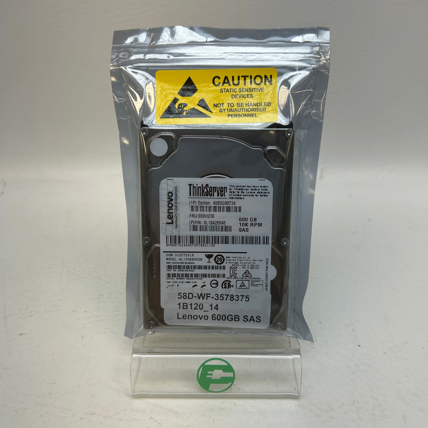 Lenovo 2.5-inch SFF AL15SEB060N 600GB SAS 12.0 Gbps HDD FRU00XH236