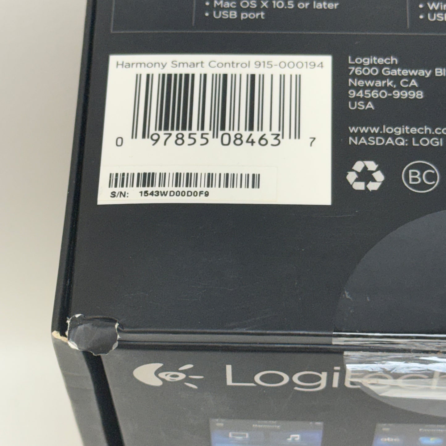 Logitech Harmony Smart Control 915-000194 Hub & Remote