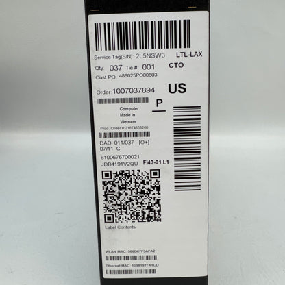 New Dell Latitude 5450 14" Core Ultra 7 165U 1.7GHz 32GB RAM 1TB SSD