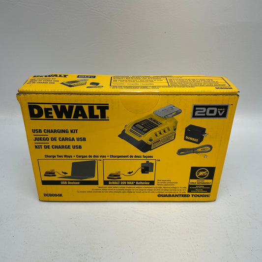 New DeWalt DCB094K 20V MAX USB-C PD Charging Kit