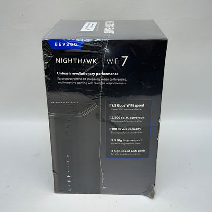 New NETGEAR Nighthawk Tri Band WiFi 7 BE9300-1AZPAS Home Router