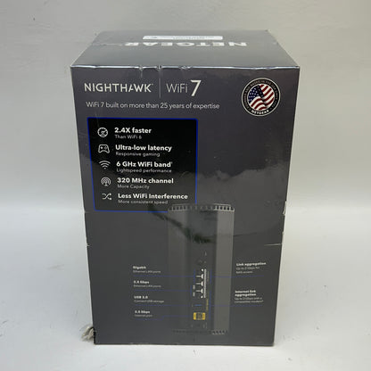 New NETGEAR Nighthawk Tri Band WiFi 7 BE9300-1AZPAS Home Router