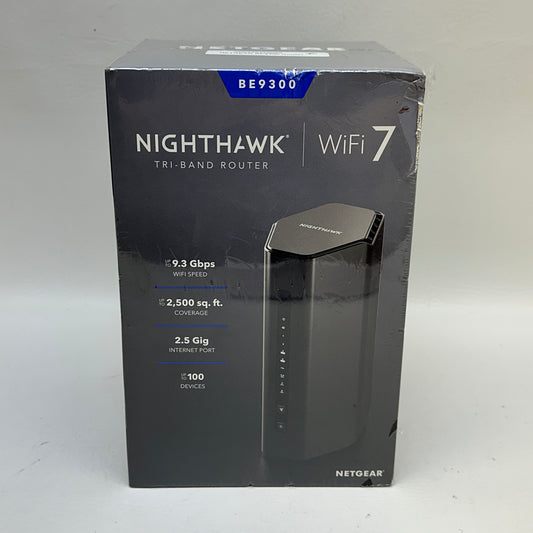 New NETGEAR Nighthawk Tri Band WiFi 7 BE9300-1AZPAS Home Router
