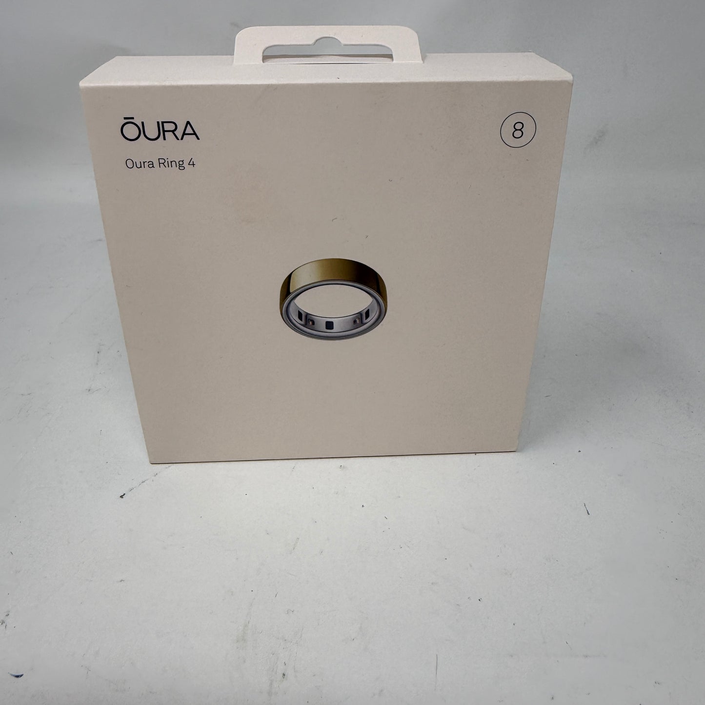 Oura Ring 4 Gold Size 8 Smart Sleep Fitness & Heart Rate Tracker JZ90-54216-08