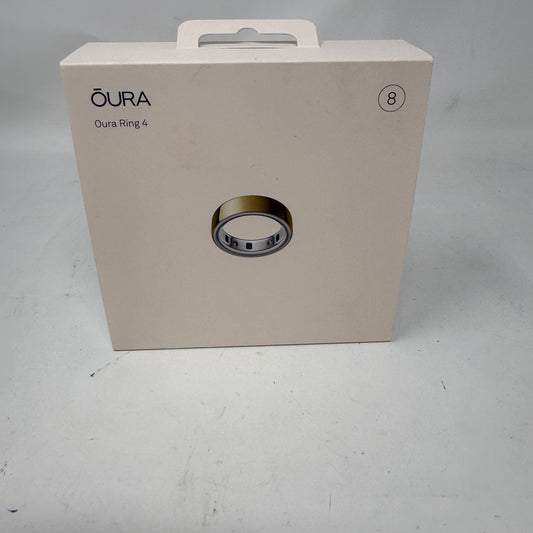 Oura Ring 4 Gold Size 8 Smart Sleep Fitness & Heart Rate Tracker JZ90-54216-08
