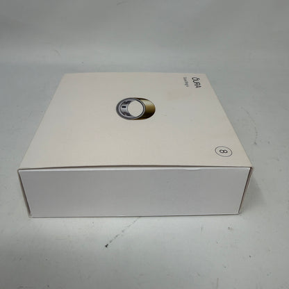 Oura Ring 4 Gold Size 8 Smart Sleep Fitness & Heart Rate Tracker JZ90-54216-08