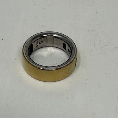 Oura Ring 4 Gold Size 8 Smart Sleep Fitness & Heart Rate Tracker JZ90-54216-08