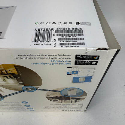 NetGear Orbi Pro AC3000 Tri-Band WiFi Mesh System SRK60B03-100NAS Router